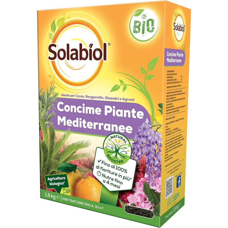 Acquista Solabiol Concime Biologico Piante Mediterranee 1500 gr Bio con riferimento 86601239 della ditta SBM life science