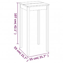 Acquista Tavolo da Bar in MDF Nero 55x55x107 cm con riferimento GHV-240379 della ditta 