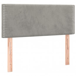 Acquista Giroletto a Molle con Materasso Grigio Chiaro 90x200 cm Velluto con riferimento GHV-3141221 della ditta 