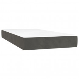 Acquista Giroletto a Molle con Materasso Grigio Scuro 80x200 cm Velluto con riferimento GHV-3141150 della ditta 