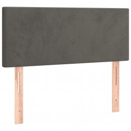 Acquista Giroletto a Molle con Materasso Grigio Scuro 80x200 cm Velluto con riferimento GHV-3141150 della ditta 