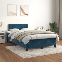 Acquista Giroletto a Molle con Materasso Blu Scuro 120x200 cm in Velluto con riferimento GHV-3141417 della ditta 