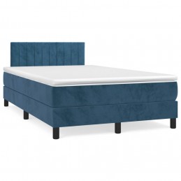 Acquista Giroletto a Molle con Materasso Blu Scuro 120x200 cm in Velluto con riferimento GHV-3141417 della ditta 