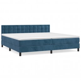 Acquista Giroletto a Molle con Materasso Blu Scuro 200x200 cm in Velluto con riferimento GHV-3141567 della ditta 