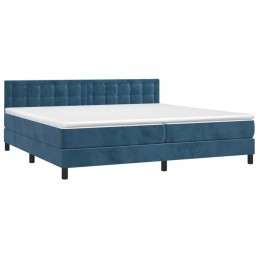 Acquista Giroletto a Molle con Materasso Blu Scuro 200x200 cm in Velluto con riferimento GHV-3141567 della ditta 