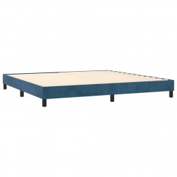 Acquista Giroletto a Molle con Materasso Blu Scuro 200x200 cm in Velluto con riferimento GHV-3141567 della ditta 