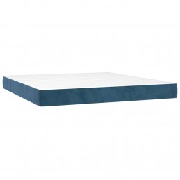 Acquista Giroletto a Molle con Materasso Blu Scuro 200x200 cm in Velluto con riferimento GHV-3141567 della ditta 