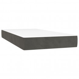 Acquista Giroletto a Molle con Materasso Grigio Scuro 90x190 cm Velluto con riferimento GHV-3141216 della ditta 