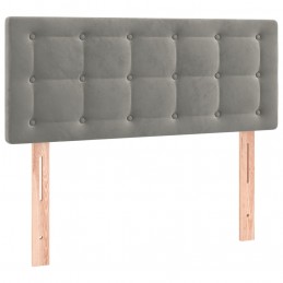 Acquista Giroletto a Molle con Materasso Grigio Chiaro 100x200cm Velluto con riferimento GHV-3141527 della ditta 