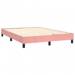 Acquista Giroletto a Molle con Materasso Rosa 140x190 cm in Velluto con riferimento GHV-3141364 della ditta 