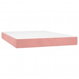 Acquista Giroletto a Molle con Materasso Rosa 140x190 cm in Velluto con riferimento GHV-3141364 della ditta 