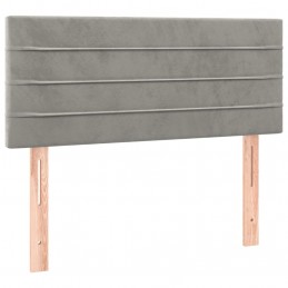 Acquista Giroletto a Molle con Materasso Grigio Chiaro 100x200cm Velluto con riferimento GHV-3141347 della ditta 