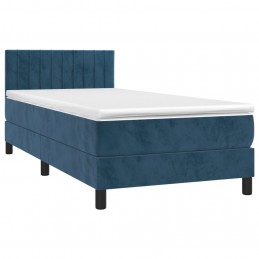 Acquista Giroletto a Molle con Materasso Blu Scuro 80x200 cm in Velluto con riferimento GHV-3141393 della ditta 