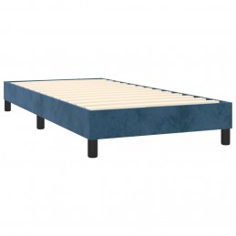 Acquista Giroletto a Molle con Materasso Blu Scuro 80x200 cm in Velluto con riferimento GHV-3141393 della ditta 