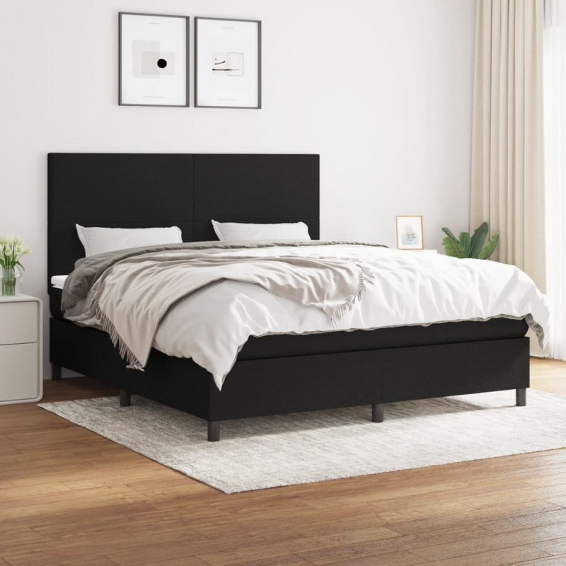 Acquista Giroletto a Molle con Materasso Nero 180x200 cm in Tessuto con riferimento GHV-3141635 della ditta 