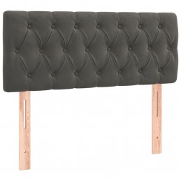 Acquista Giroletto a Molle con Materasso Grigio Scuro 90x200 cm Velluto con riferimento GHV-3141462 della ditta 
