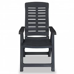 Acquista Sedie Reclinabili Giardino 4 pz in Plastica Antracite con riferimento GHV-275071 della ditta GARDENHOME