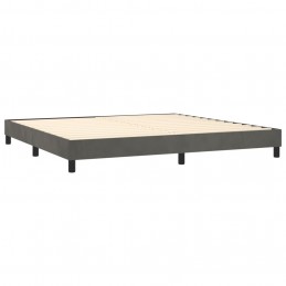 Acquista Giroletto a Molle con Materasso Grigio Scuro 200x200 cm Velluto con riferimento GHV-3141504 della ditta 