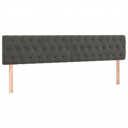 Acquista Giroletto a Molle con Materasso Grigio Scuro 200x200 cm Velluto con riferimento GHV-3141504 della ditta 