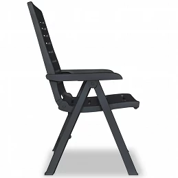 Acquista Sedie Reclinabili Giardino 4 pz in Plastica Antracite con riferimento GHV-275071 della ditta GARDENHOME