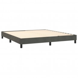Acquista Giroletto a Molle con Materasso Grigio Scuro 180x200 cm Velluto con riferimento GHV-3141318 della ditta 