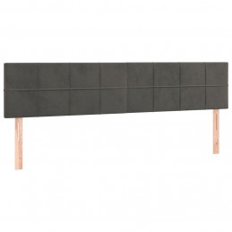 Acquista Giroletto a Molle con Materasso Grigio Scuro 180x200 cm Velluto con riferimento GHV-3141318 della ditta 
