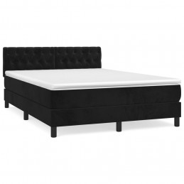 Acquista Giroletto a Molle con Materasso Nero 140x190 cm in Velluto con riferimento GHV-3141481 della ditta 