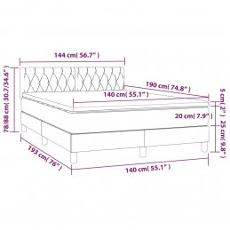 Acquista Giroletto a Molle con Materasso Nero 140x190 cm in Velluto con riferimento GHV-3141481 della ditta 