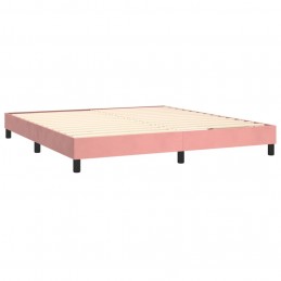 Acquista Giroletto a Molle con Materasso Rosa 160x200 cm in Velluto con riferimento GHV-3141436 della ditta 
