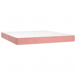 Acquista Giroletto a Molle con Materasso Rosa 160x200 cm in Velluto con riferimento GHV-3141436 della ditta 