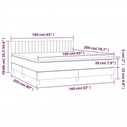 Acquista Giroletto a Molle con Materasso Rosa 160x200 cm in Velluto con riferimento GHV-3141436 della ditta 