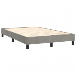 Acquista Giroletto a Molle con Materasso Grigio Chiaro 120x200cm Velluto con riferimento GHV-3141533 della ditta 