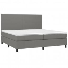Acquista Giroletto a Molle con Materasso Grigio Scuro 200x200 cm Tessuto con riferimento GHV-3141642 della ditta 