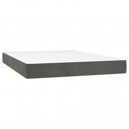 Acquista Giroletto a Molle con Materasso Grigio Scuro 140x200 cm Velluto con riferimento GHV-3141546 della ditta 