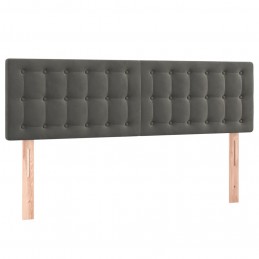 Acquista Giroletto a Molle con Materasso Grigio Scuro 140x200 cm Velluto con riferimento GHV-3141546 della ditta 