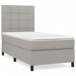 Acquista Giroletto a Molle con Materasso Grigio Chiaro 90x200 cm Tessuto con riferimento GHV-3141745 della ditta 