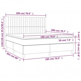 Acquista Giroletto a Molle con Materasso Blu 180x200 cm in Tessuto con riferimento GHV-3141959 della ditta 