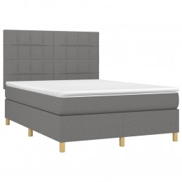 Acquista Giroletto a Molle con Materasso Grigio Scuro 140x200cm Tessuto con riferimento GHV-3142338 della ditta 