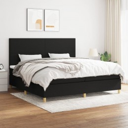 Acquista Giroletto a Molle con Materasso Nero 200x200 cm in Tessuto con riferimento GHV-3142203 della ditta 