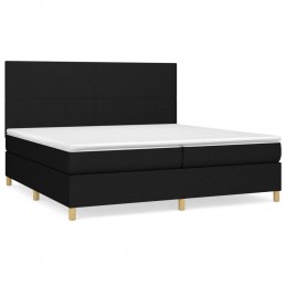 Acquista Giroletto a Molle con Materasso Nero 200x200 cm in Tessuto con riferimento GHV-3142203 della ditta 
