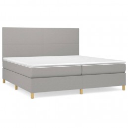 Acquista Giroletto a Molle con Materasso Grigio Chiaro 200x200cm Tessuto con riferimento GHV-3142201 della ditta 