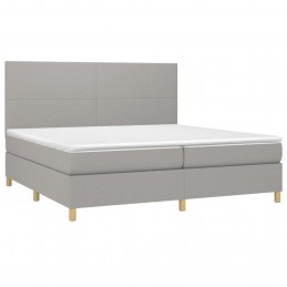 Acquista Giroletto a Molle con Materasso Grigio Chiaro 200x200cm Tessuto con riferimento GHV-3142201 della ditta 