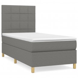 Acquista Giroletto a Molle con Materasso Grigio Scuro 90x200 cm Tessuto con riferimento GHV-3142306 della ditta 