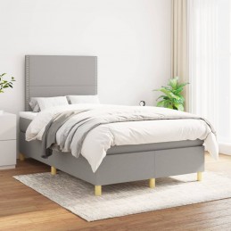 Acquista Giroletto a Molle con Materasso Grigio Chiaro 120x200cm Tessuto con riferimento GHV-3142241 della ditta 