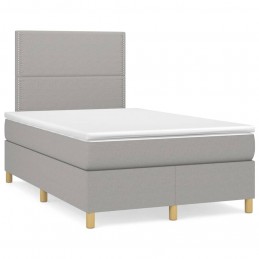 Acquista Giroletto a Molle con Materasso Grigio Chiaro 120x200cm Tessuto con riferimento GHV-3142241 della ditta 