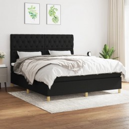 Acquista Giroletto a Molle con Materasso Nero 160x200 cm in Tessuto con riferimento GHV-3142587 della ditta 