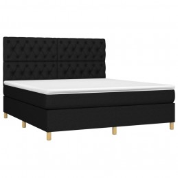 Acquista Giroletto a Molle con Materasso Nero 160x200 cm in Tessuto con riferimento GHV-3142587 della ditta 
