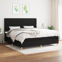 Acquista Giroletto a Molle con Materasso Nero 200x200 cm in Tessuto con riferimento GHV-3142603 della ditta 