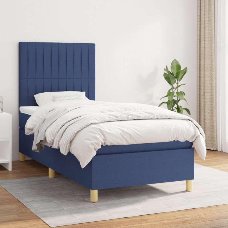 Acquista Giroletto a Molle con Materasso Blu 90x190 cm in Tessuto con riferimento GHV-3142463 della ditta 