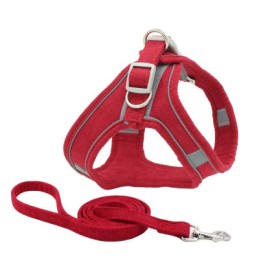 Acquista BAUMOOD Set di imbracatura e guinzaglio per cani ROSSO TAG.M con riferimento BM254 della ditta BAUMOOD